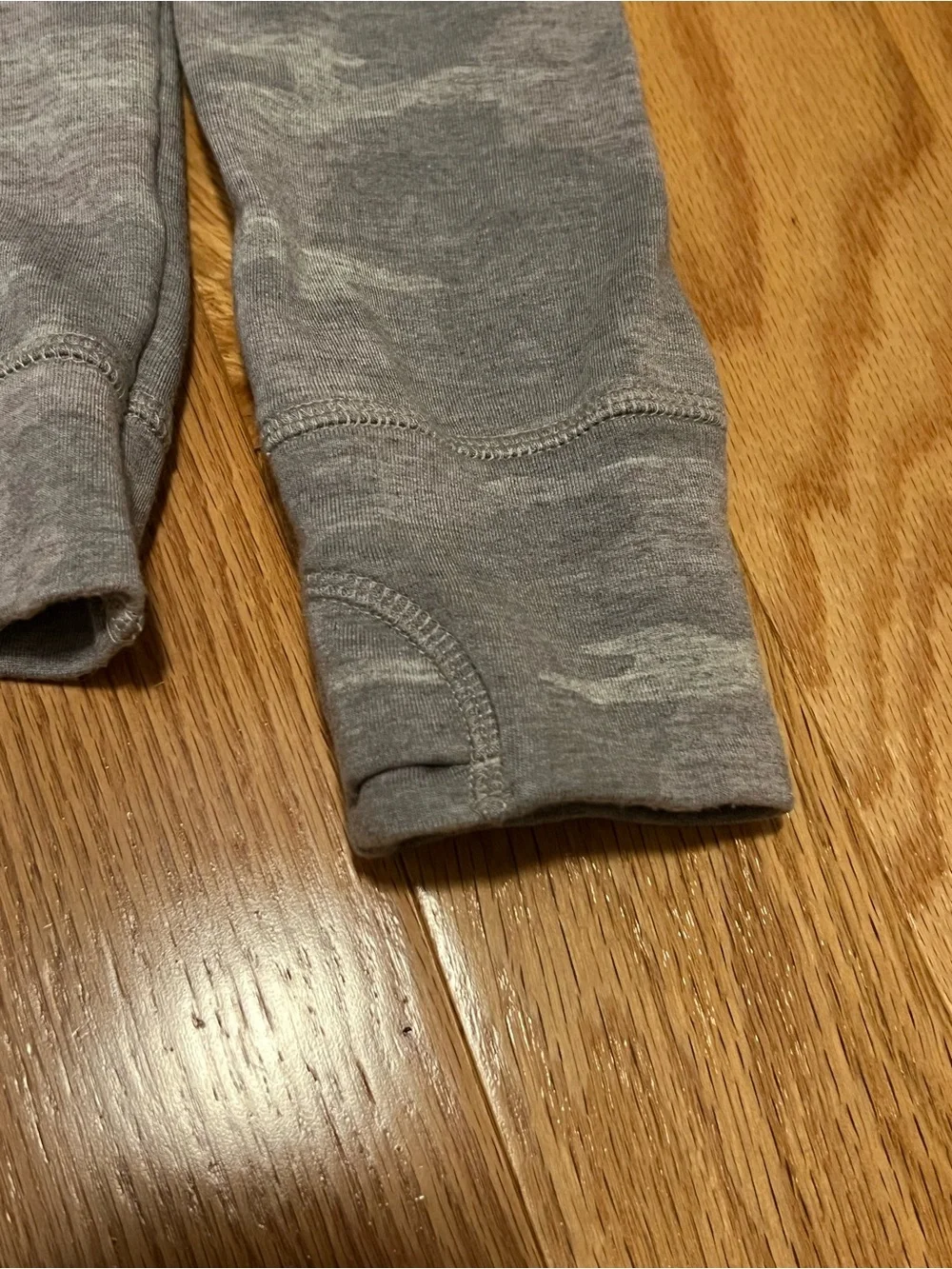 Athleta Girl Gray Camo Crewneck Sweatshirt
